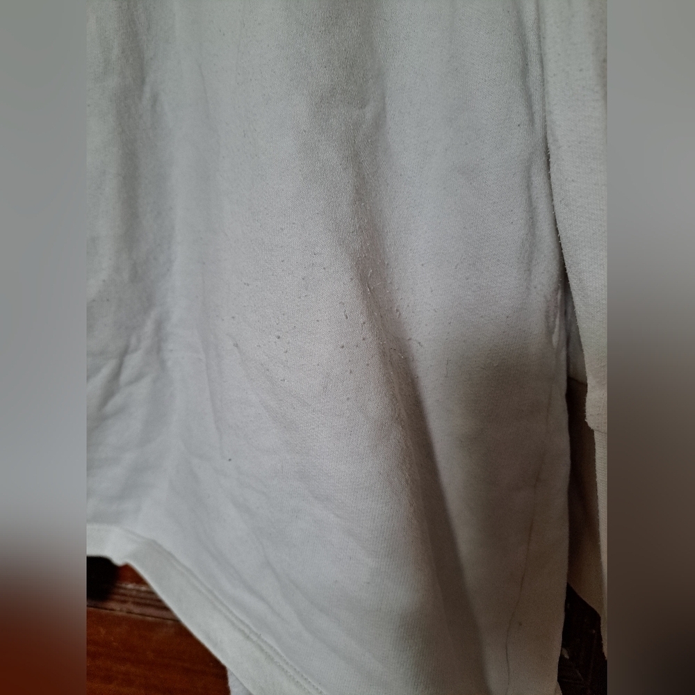 🇨🇦Louve 100% Organic Cotton Open Front Cardigan – Cream, Made in Canada (L/XL) - Picture 3 of 6
